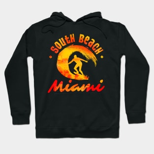 South Beach Miami Surfer Hoodie